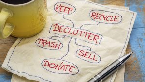 Decluttering for downsizing